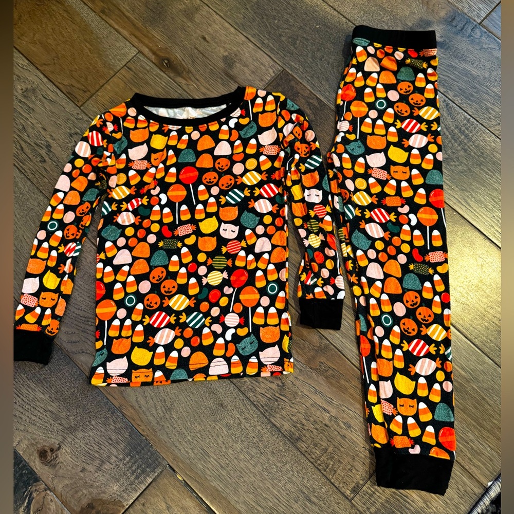 Little sleepies Halloween candy pajamas